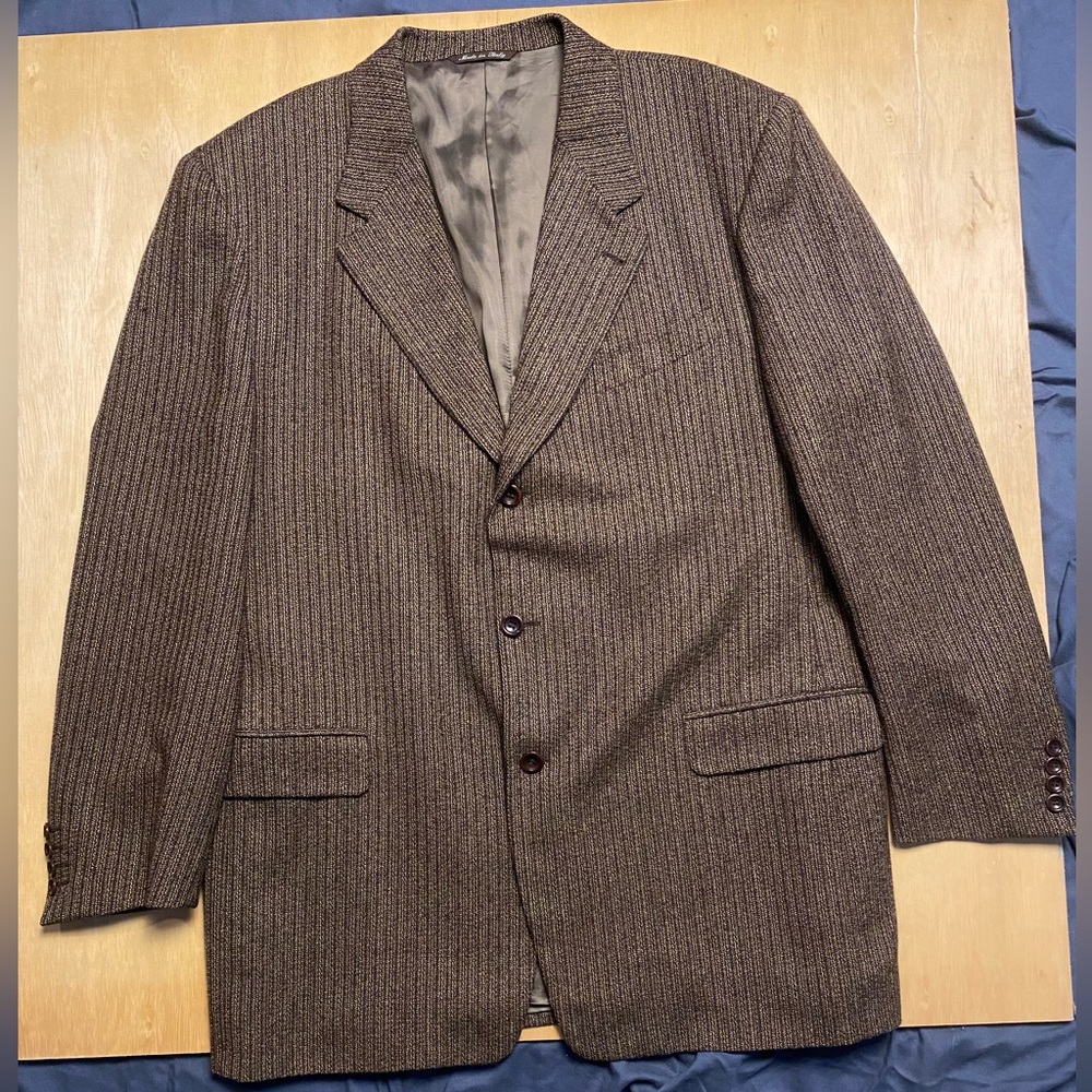 Canali Proposta Kilgore Trout Brown Wool Blazer Sport Coat EU 58L (48L US)